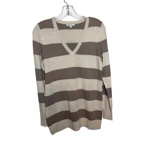 Gap Maternity Neutral Striped Sweater Size S